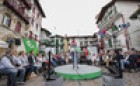 Acto en Hondarribia. Andoni Ortuzar, Maria Eugenia Iparragirre, Joseba Agirretxea (12-06-2016)