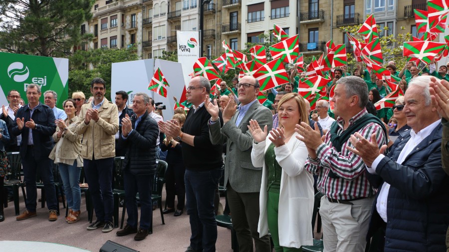 Iñigo Urkullu, Joseba Egibar, Joseba Agirretxea eta Maria Eugenia Iparragirre