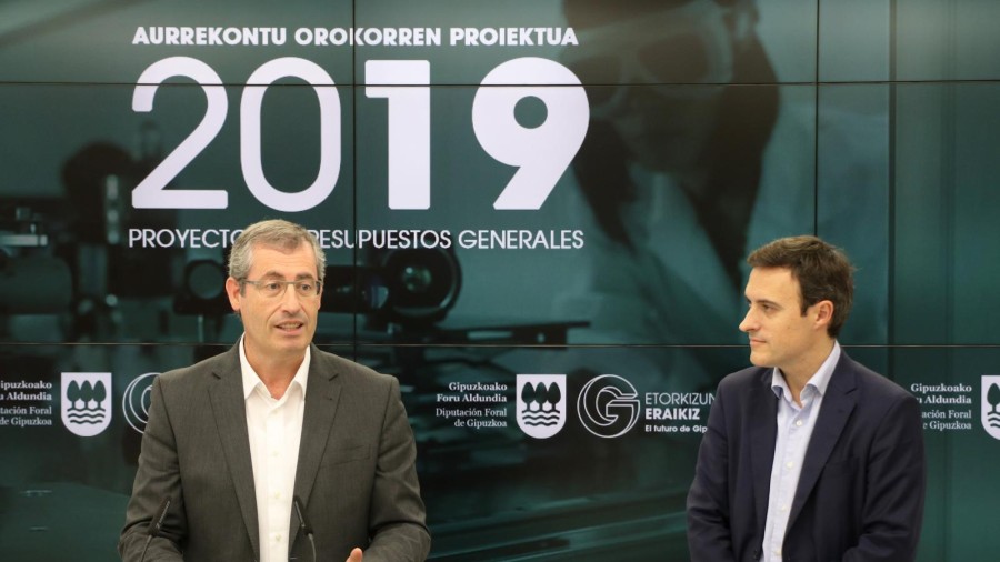 Proyectos estratégicos de futuro y política social, ejes del presupuesto 2019 de la Diputación Foral