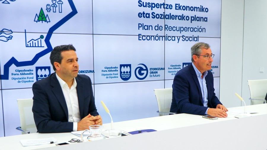 La Diputación destinará 28 millones a proteger el  empleo y la actividad económica de Gipuzkoa, y a garantizar su futuro