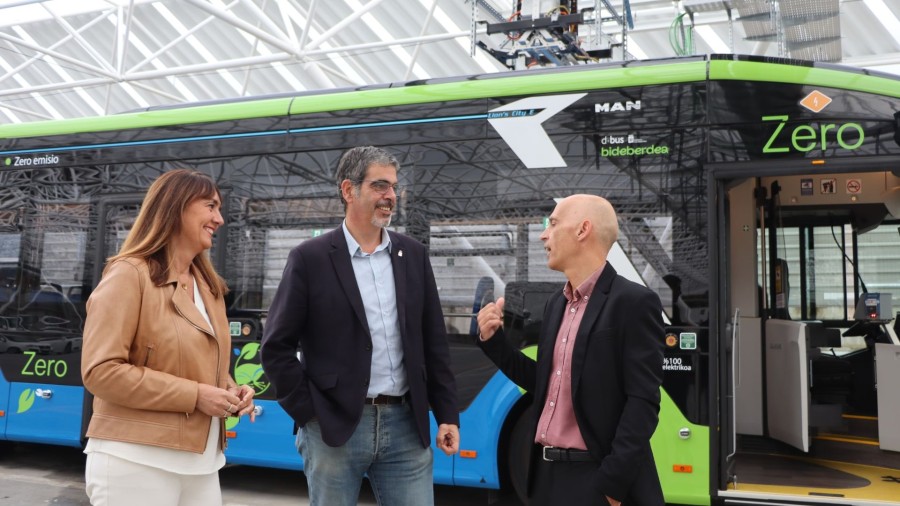 DBus presenta Bideberdea:  hacia un futuro 100% eléctrico y sostenible